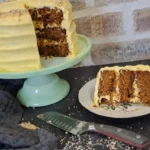 Carrot Caramel & Almond Cake with Cream Cheese Frosting